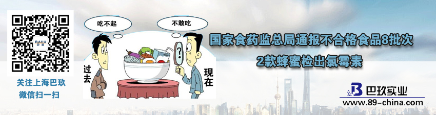 國家食藥監(jiān)總局通報不合格食品8批次 2款蜂蜜檢出氯霉素